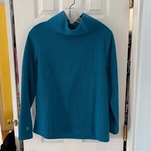 Dudley Stephens Vibrant Blue Cowl Neck Sweater